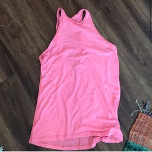 Pink lululemon workout top